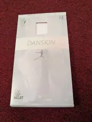 Danskin Girls Size T (2T-4T) White Footed Tights Style 387 Super Soft