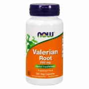 Valerian Root 500 mg 100 Caps By Now Foods
