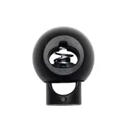 Cord Locks Toggle Plastic Lock End Double Hole Spring Stopper Fastener Slider Drawstring Toggles Paracord Bean Slideer Backpack Rope 6mm 7mm 8mm Black