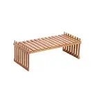 Countertop Bamboo Plant Shelf Bamboo Flower Pot Stand Balcony Flower Rack M1S9