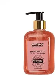 Hand Wash - Peach and Raspberry - 250 ml - anti - microbial - mild cleansers with pH balancing moisturizers - Sulphate, Paraben and toxin free - ECOCERT certified