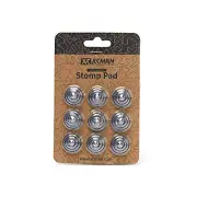 Aluminum 9 Piece Snowboard Stomp Studs Pad set red/black/silver/blue