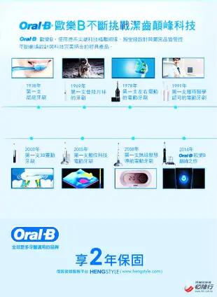 【德國百靈Oral-B】歐樂B全新升級3D電動牙刷 PRO500 ◤加贈牙線棒+牙膏◢ (7.9折)