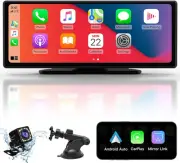 APHQUA Wireless Apple Carplay & Android Auto,Carplay Box+Backup Camera,9.26''...