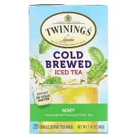 在飛比找iHerb優惠-[iHerb] Twinings 冷釀冰茶，無糖綠茶，薄荷味