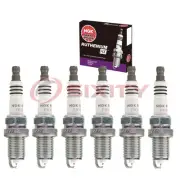 6 pcs NGK Ruthenium HX Spark Plugs for 1997 Jaguar XJR 4.0L L6 - Engine Kit mb (for: Jaguar)