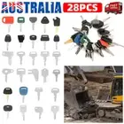 AUS 28 Excavator Keys Plant Digger Master Set BOBCAT KUBOTA HITACHI JCB KOMATSU