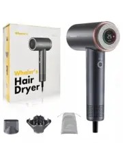 WHALER'S Hair Dryer, Professional Ionic Hair Dryer 1400W, 4 Speeds w/ Diffuser