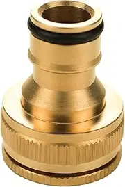 1 to 2 pcs Brass Garden Quick Hose Adapters(3/4" and 1/2" Inner Female), Garden Hose Connector for Lawn& Garden,Washing Cars,Watering Plants (2)