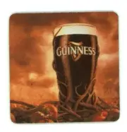 Guinness Beer Halloween COASTER - Pumpkin Patch