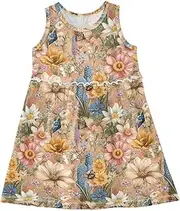 [Caihoyu] Toddler Girl Summer Dresses Toddlers Fashion Spring Dresses Party Dress, Multicolor11, 3 Years