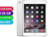 Apple iPad Mini 3 Wifi (128GB, Silver) - Refurbished (Excellent)