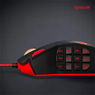 Redragon M901-2 電競遊戲滑鼠(電競滑鼠/遊戲滑鼠/電腦滑鼠/光學滑鼠/電腦周邊推薦) (5.3折)