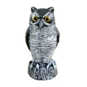 Owl Decoy to Frighten Birds Devices Control Outdoor Yard Garden Protectors