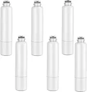 6X Fridge Ice Water Filter, Refresh Replacement for Samsung SRF653CDLS SRF801GDLS AQP-FF27A RS261MDWP SRF717CDBLS SRF677CDBLS RFC0700A DA29-00019B HAF-CIN HAF-CIN-EXP