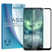 [2 Pack] Full Coverage Nokia 5.3 Tempered Glass Crystal Clear Premium 9H HD Screen Protector by MEZON (Nokia 5.3, 9H Full) – FREE EXPRESS