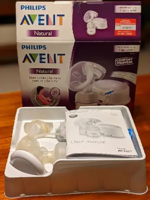 【二手好物】PHILIPS Avent 輕乳感單邊電動吸乳器+手動吸乳器