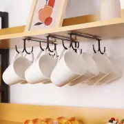 Mug Hooks Under Cabinet,3 Pieces Cabinet Holder,Under Shelf black3