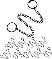10pcs Stainless Steel Hanging Chains with Snap Clips Hooks Multi-Purpose Hanging Chains Sunshine Catcher Hanger for Hanging Signs Plants Artwork