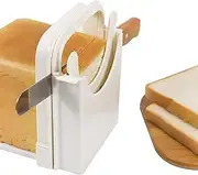 Qkbuza Bread Loaf Slicer | Bread Slicer for Homemade | Multipurpose Anti-Slip Cutting Guide Machine Slicing Tool for Vegetables Kitchen Restaurant