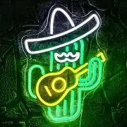 Cactus LED Light Sign 16"x13” Eco friendly in stock