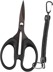 Parliky Versatile Titanium-Plated Fishing Scissors Quick-Release Thread Shear for Anglers The Go