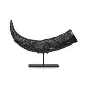 Indo Homewares Etched Buffalo Horn on Stand