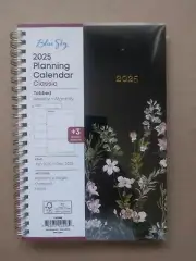 2025 Planner Calendar Weekly and Monthly Planning, Jan - Dec, 5" X 8" Flowers
