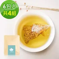 在飛比找PChome24h購物優惠-KOOS-韃靼黃金蕎麥茶-隨享包4組(6包入)