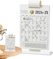 2025 Desk Calendar, Modern Farmhouse Aesthetic Desk Accessories, Desk Calendar Home Desk Ornament, Creative Desktop Calendar for Home, School Study Room