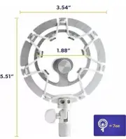 AUPHONIX Silver PRO Microphone Shock Mount