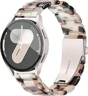 [Vamyzji] Compatible with Samsung Galaxy Watch 7/6/5/4 Band 40mm 44mm, Galaxy Watch FE 40mm,Watch 5Pro 45mm,Galaxy Watch 6/4 Classic 43mm 47mm, Resin Band for Samsung Watch 4 Classic 46mm 42mm Active 2