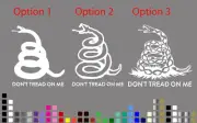 Metallica Snake Don't Tread On Me Rattlesnake Resistance Car Sticker Decal