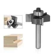 T Slot Router Bit 1/4 Shank 3 Flute Track Bit With Bearing Slotting Cutter Tool