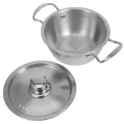 Kitchen Saucepan With Dual Handles Stovetop Pot Korean Noodles Pan Kitchen