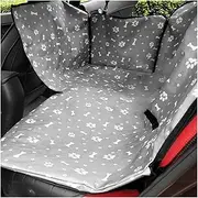 Dog Harness Backrest Pet Dog Car Seat Cover Cushion Hammock Protection Safety(Gray Bone)
