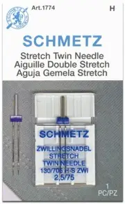 Schmetz Twin Stretch Machine Needles-Size 2.5/80 1/Pkg 1774