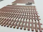 Scenery 1:76 OO gauge PICKET FENCING -10 PACK- UK Model Railway - Brown 1.05 m