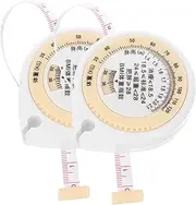 2pcs Flexible Measuring Tape Retractable Soft Tape Tape Measure Body Measurement Measuring Tape Waist Measure Tape Clothing Measure Tape