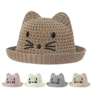 Infant Cat Sunshade Children's Hat Breathable Woven Hat Boy And Girl Baby Hat