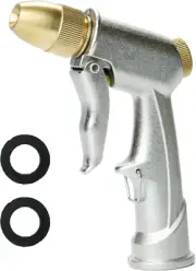 Hose Gun Sprayer Nozzle Heavy Duty - High Pressure Garden Power Water Jet Attach