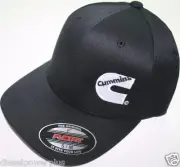 Cummins hat ball cap fitted flex fit flexfit stretch cummings ram black s/m