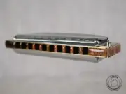 Custom Hohner Blues Harp in A Full overblow / overdraw setup.