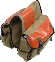 LIGHTAOTAO Motorcycle Saddle Bag Bike Motorcycle Saddlebags Saddlebag for Motorcycle Scooter Saddlebags Motorcycle Luggage Inner Bag Tool Bag for Motorcycle Motorcycles Saddlebag Canvas Khaki