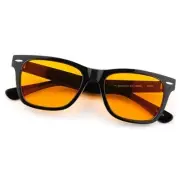 Sleep Glasses 99.9% Blue Light Glasses Dual AR Coatings 53 Millimeters Black