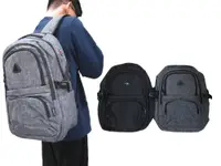 在飛比找松果購物優惠-後背包大容量可A4資料夾電腦二主袋+外袋共五層防水尼龍布US