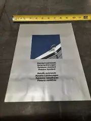 1980 Mercedes-Benz Standard Metallic Paintwork Dealership Brochure original