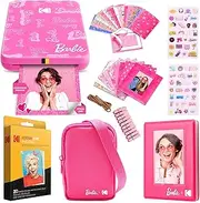 KODAK x Barbie Step Slim Wireless Instant Portable Photo Mobile Printer Gift Bundle (Signature Style)+ Barbie Camera Case, Photo Album, Sticker & Hanging Frames, 50 Stickers + Zink Paper (20 Sheets)