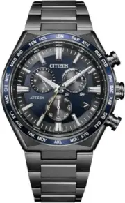 Citizen Attesa Eco-Drive CB5967-66L Solar Radio Men Watch Titanium New in Box