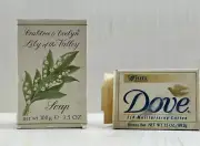 Crabtree & Evelyn Lily of the Valley Muguet Perfumed Bath Soap and Dove Soap VTG